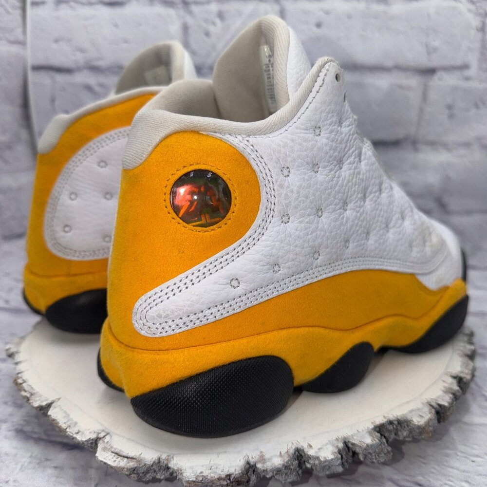 Nike Air Jordan 13 Retro Del Sol Shoes Mens Size 9 White Yellow 414571-167 - Picture 4 of 11
